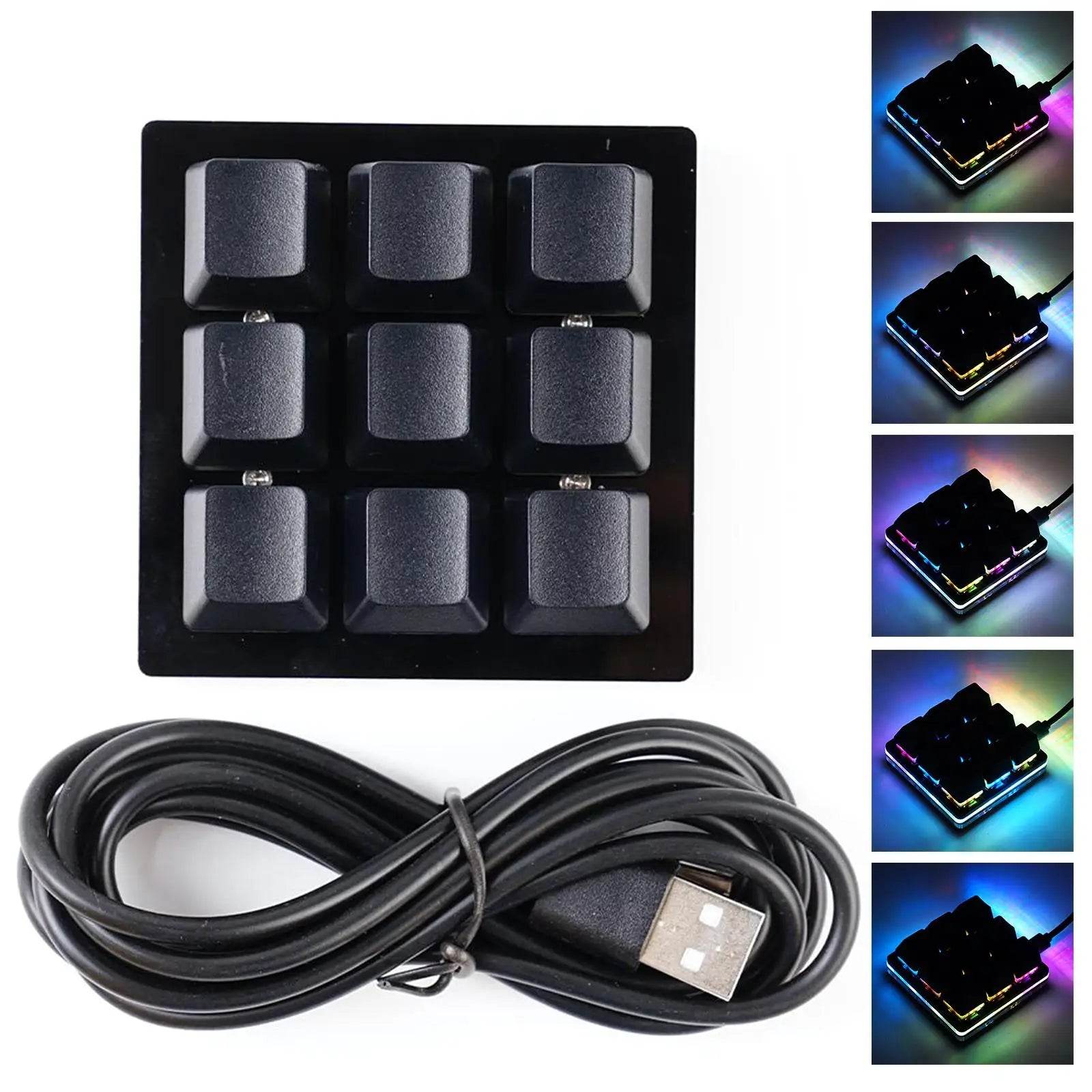 🎮 Mini Clavier Mécanique Programmable SayoDevice – USB | 2 à 24 Touches Macro - 9 Keys Black / China - clavier