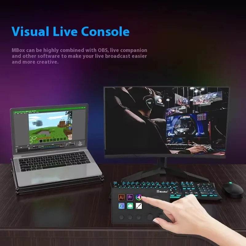 🎮 Clavier Macro Visuel Mirabox N3 – Streamdeck Personnalisable pour PC - Legeekshop