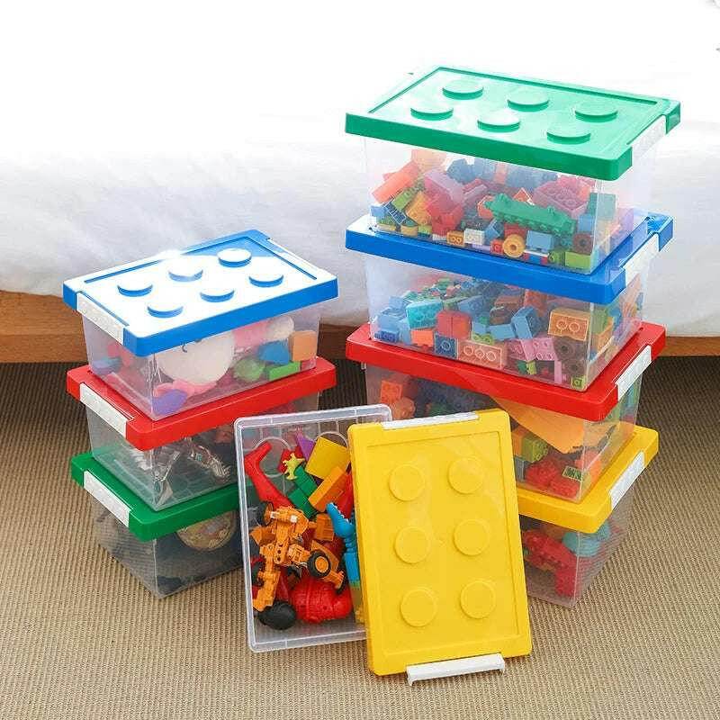 🧸 Boîte de Rangement Empilable – Organisateur Blocs de Construction & Jouets | Taille S ou L - Legeekshop