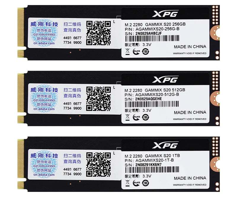 SSD NVMe ADATA XPG GAMMIX S50 PRO M.2 2280 PCIe Gen4x4 500GB 1TB 3D NAND TLC