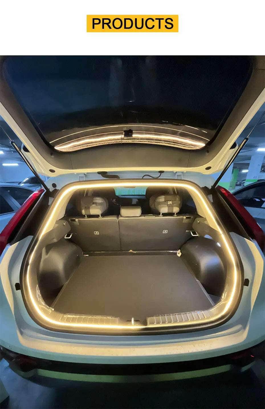 💡 BLALION – Bande LED Ambiante Frunk pour Tesla Modèle 3 Y S X (5M) - Legeekshop