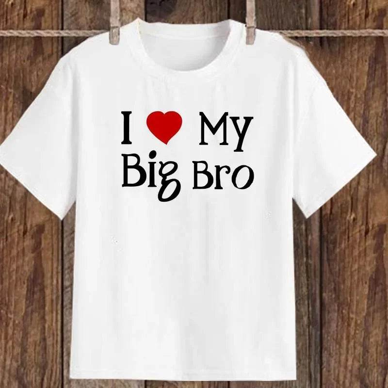 👕 T-shirt Enfant "I ❤️ My..." – Fratrie Assortie | Déclarations d’Amour Frère/Sœur - Legeekshop