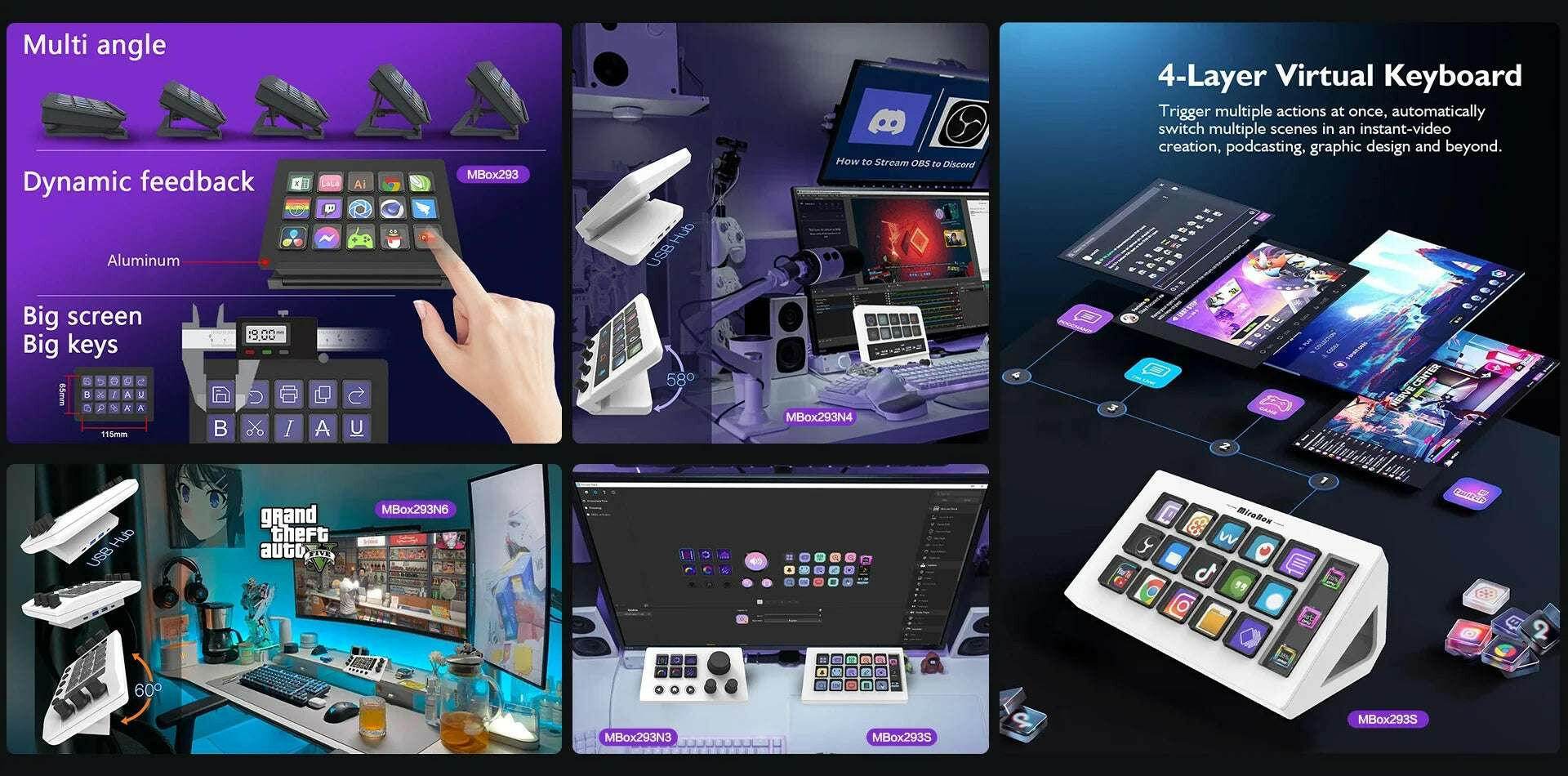 🎛️ Stream Deck Mini – Clavier Visuel 15 Touches LCD Personnalisables | Win / macOS - Legeekshop