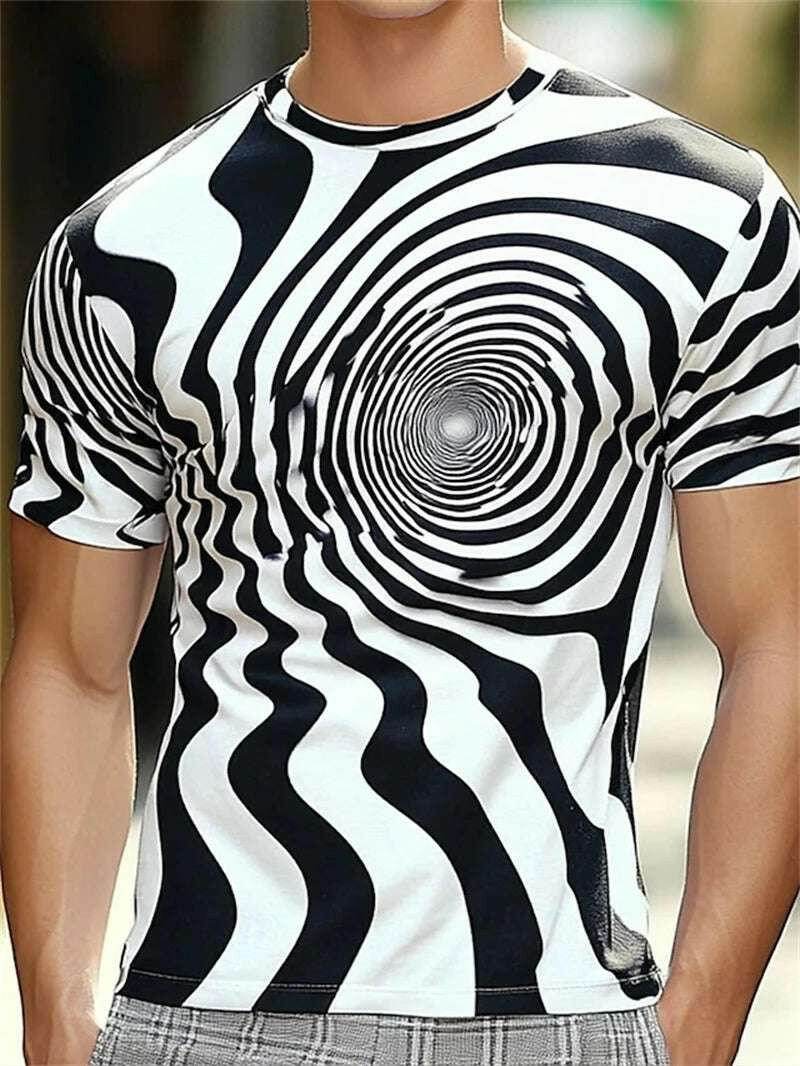 🧠 T-shirt Illusion d'Optique 3D – Art Visuel et Style Harajuku - Legeekshop