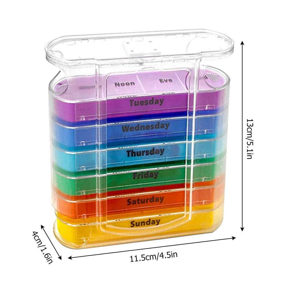 💊 Boîte à Pilules Hebdomadaire et Mensuelle – 7/14/28 Jours | Organisateur de Médicaments - Legeekshop