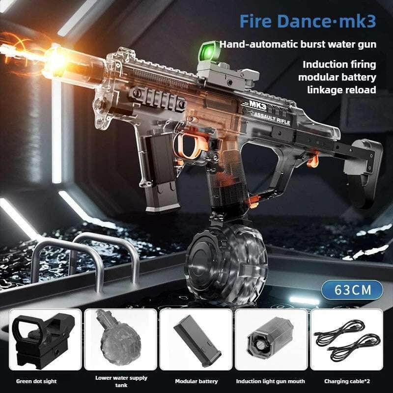 🔥 Pistolet à eau MK3 – Simulation tir de flammes & recharge automatique - Legeekshop