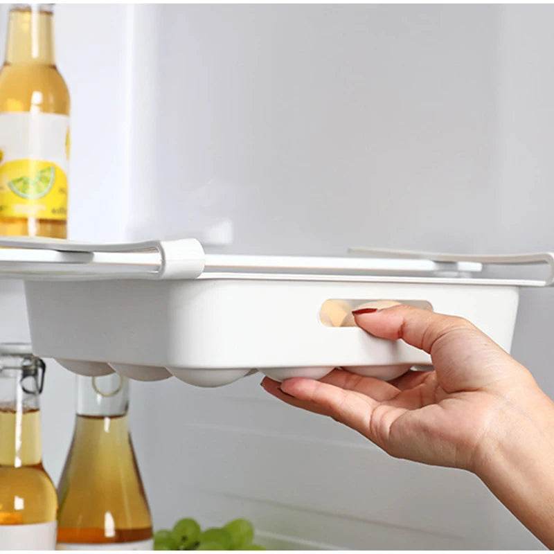 🥚 Boîte de Rangement d'Œufs Coulissante à 3 Couches – Style Échelle | Grande Capacité Réfrigérateur - Legeekshop