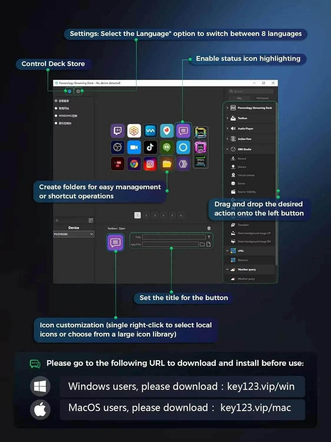 🎛️ Stream Deck Mini – Clavier Visuel 15 Touches LCD Personnalisables | Win / macOS - Legeekshop