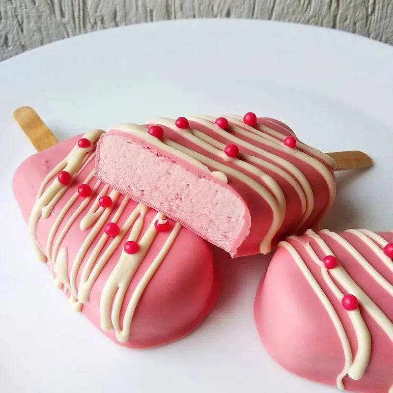 🍨 Moule à crème glacée en silicone – Fabrication de sucettes glacées maison (4/8 trous) - Legeekshop