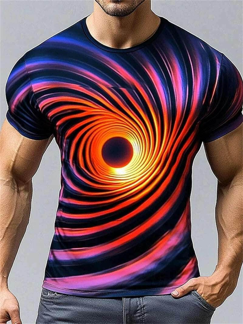 🧠 T-shirt Illusion d'Optique 3D – Art Visuel et Style Harajuku - Legeekshop