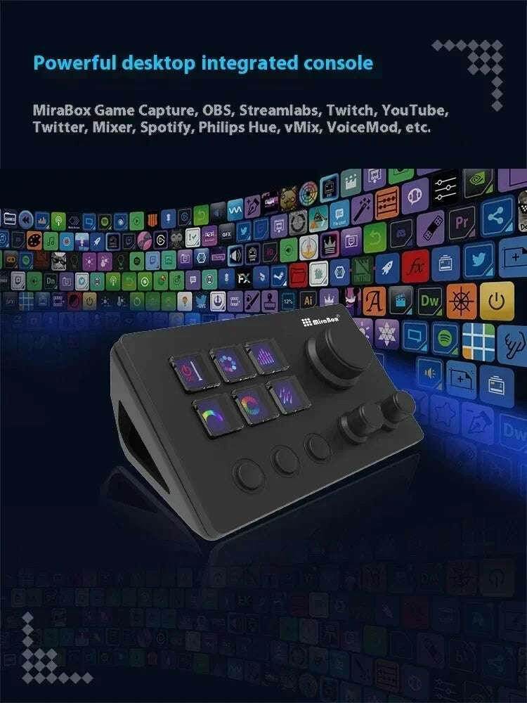 🎮 Clavier Macro Visuel Mirabox N3 – Streamdeck Personnalisable pour PC - Legeekshop