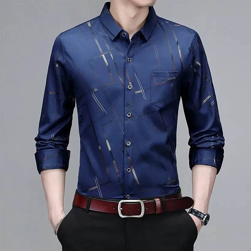 đ Chemise Homme ImprimĂ©e â ĂlĂ©gante & DĂ©contractĂ©e | Sans Repassage - Legeekshop