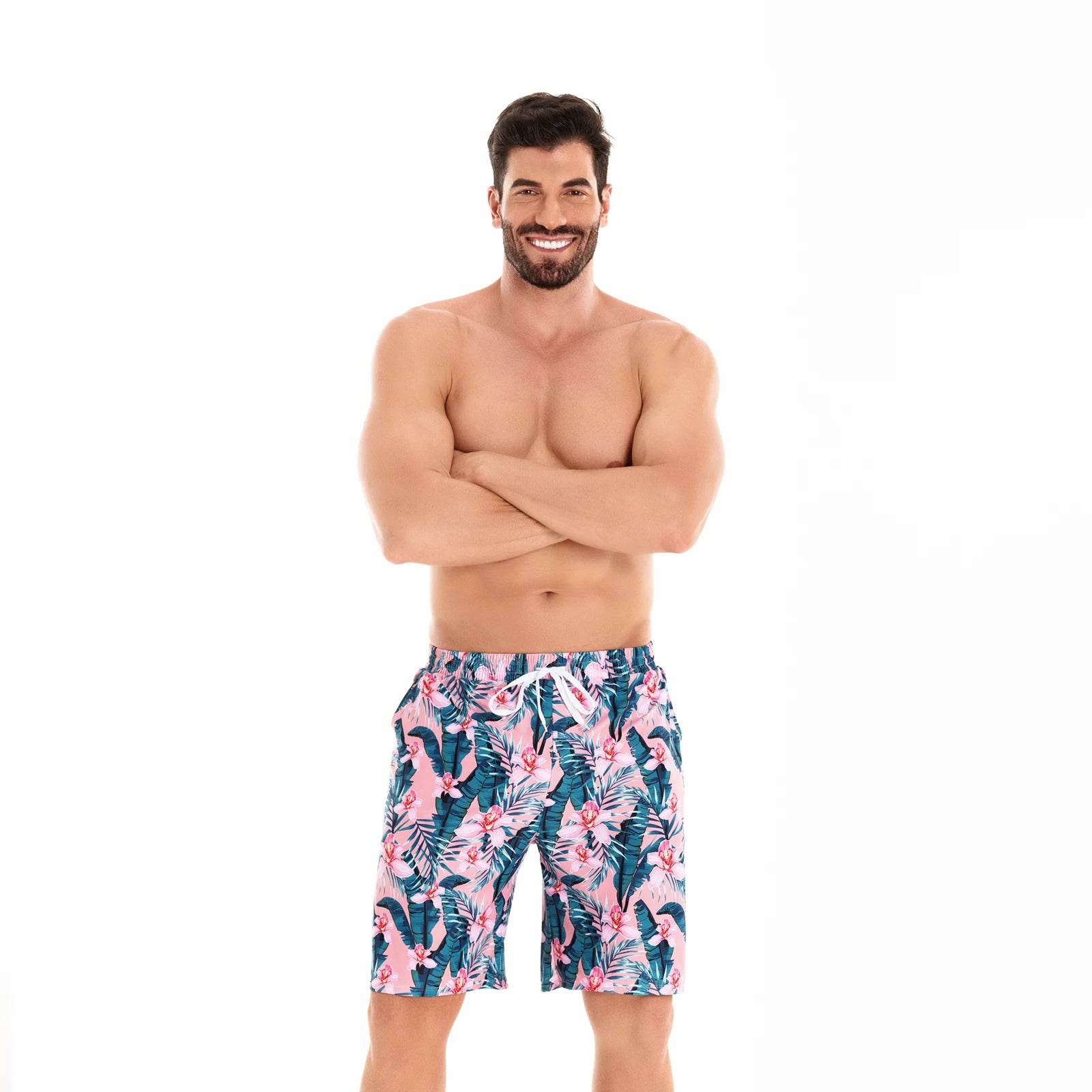 🩳 short de bain homme imprimé floral 🩳 - Legeekshop