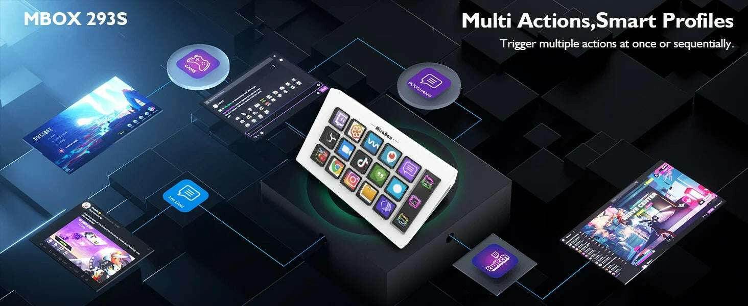 🎛️ Stream Deck Mini – Clavier Visuel 15 Touches LCD Personnalisables | Win / macOS - Legeekshop