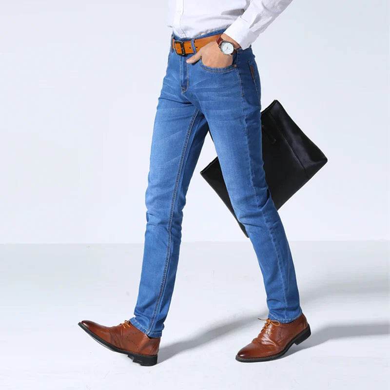 Jean Slim Homme, Pantalon en Jean Extensible, Décontracté | Brother Wang | Wayne Outfitters - Legeekshop