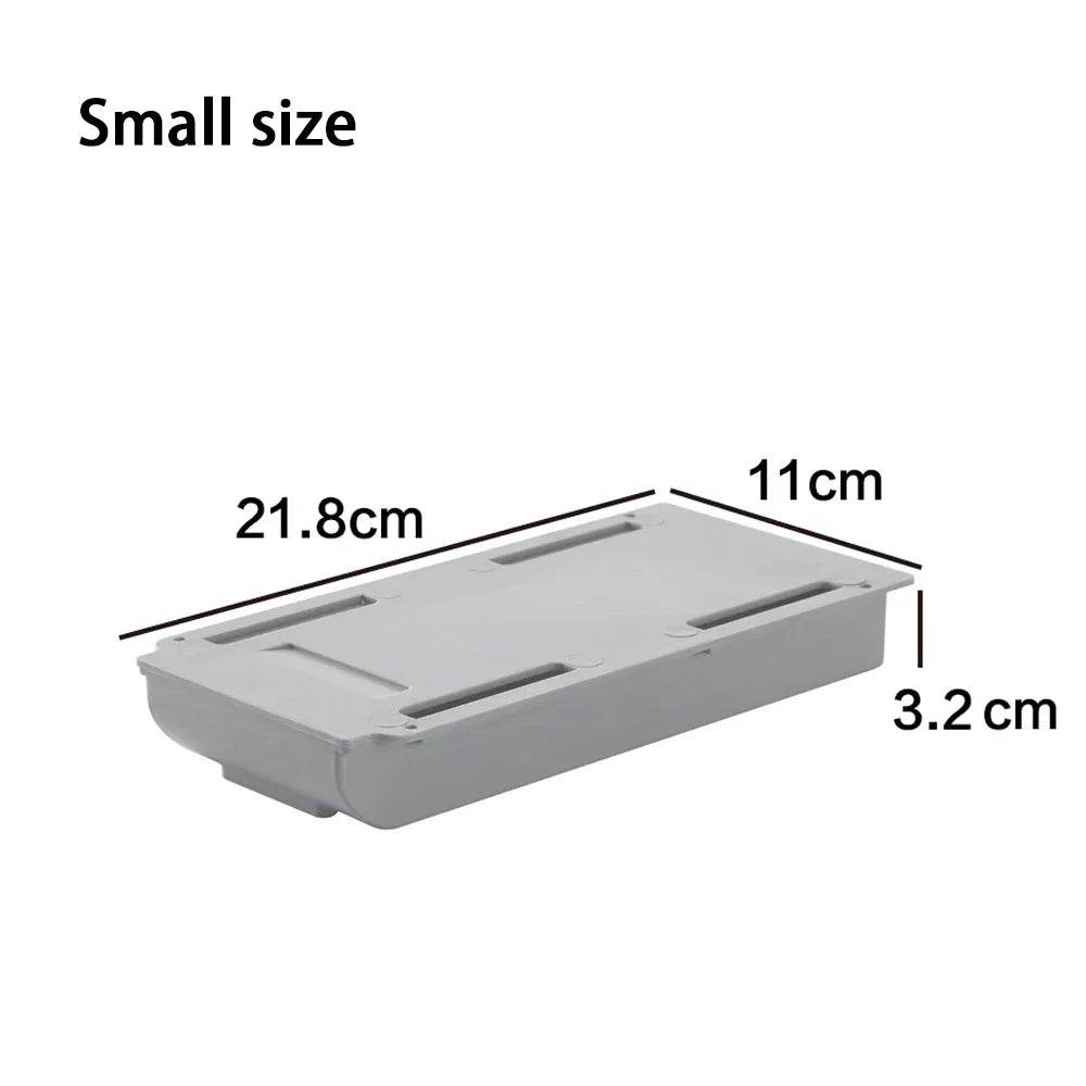 🖇️ Boîte de Rangement Cachée pour Bureau – Tiroir Auto-Adhésif Discret | Organisateur Plastique - Legeekshop