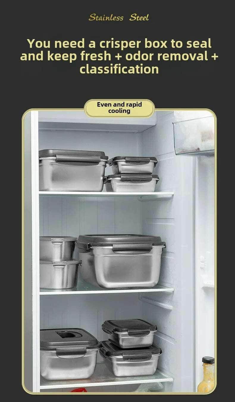 🥗 Boîte Alimentaire Inox 304 Hermétique | Lunch Box Bento Durable - Legeekshop