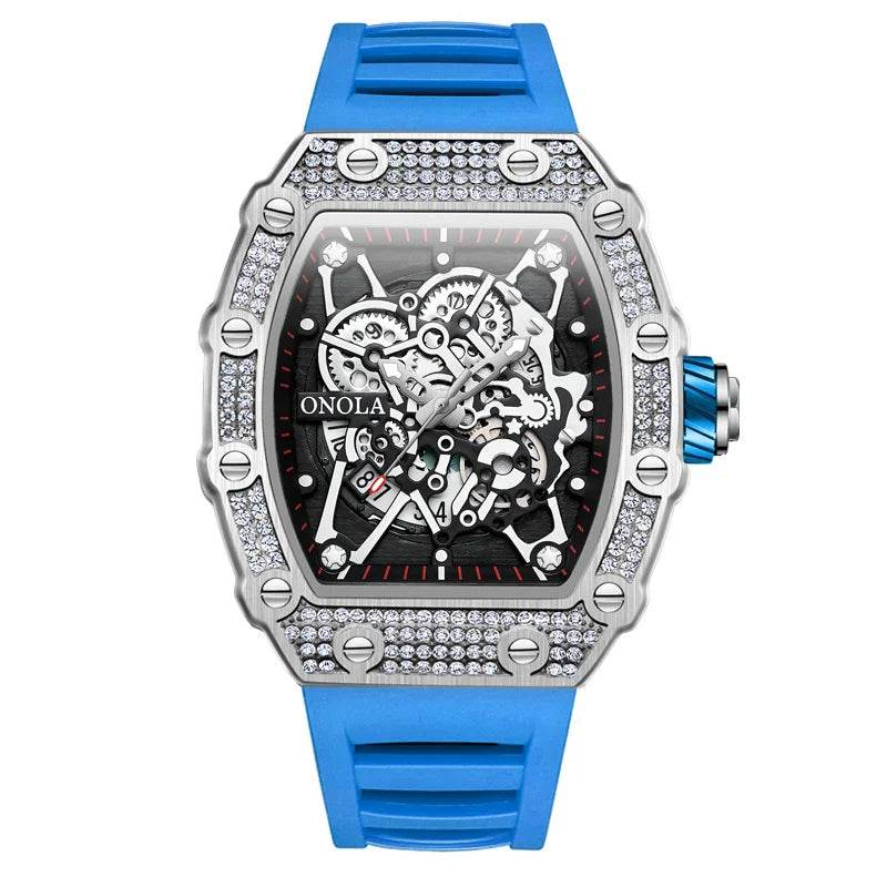 Montre ONOLA Homme, Quartz, Design Incrusté de Diamants, Étanche | Wayne Outfitters - Legeekshop