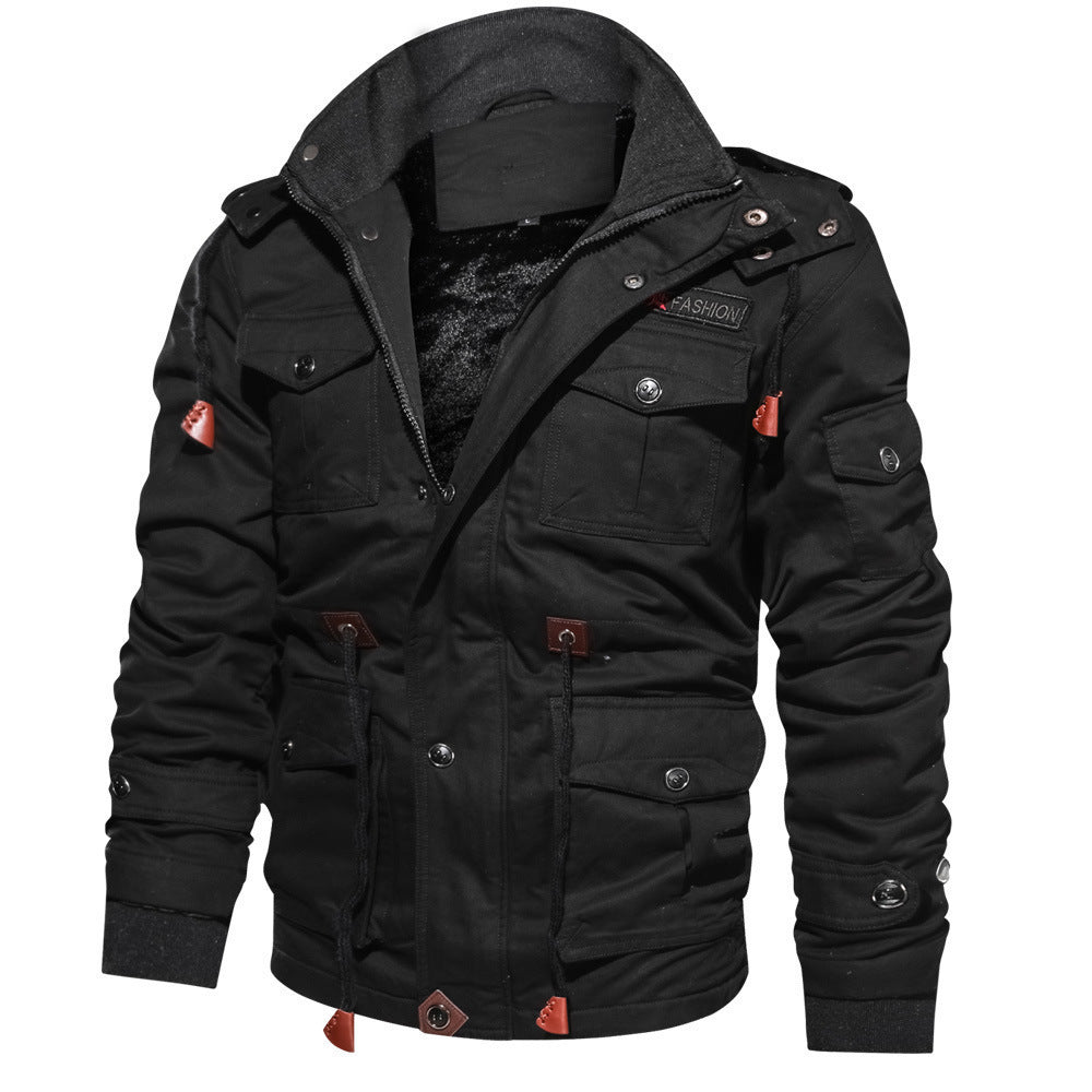 🧥 Veste Cargo Homme Hiver Capuche Détachable Multi-Poches 🧥