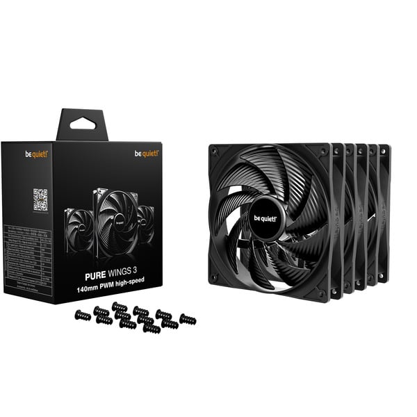 be quiet! Pure Wings 3 140mm PWM high-speed 3-Pack, Gehäuselüfter - be quiet!