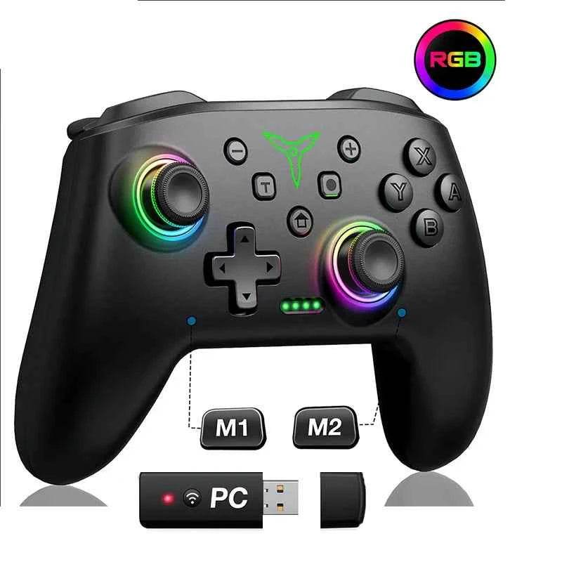 BEBONCOOL Advocate - Manette sans fil Switch Pro avec double vibration et Joysticks RGB - Legeekshop