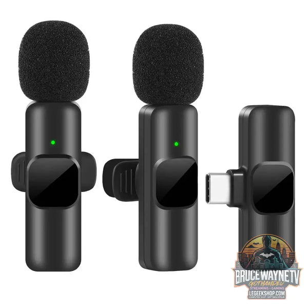 🎮 Microphone Lavalier Sans Fil Mini - Enregistrement Audio-vidéo 🎮 - Legeekshop