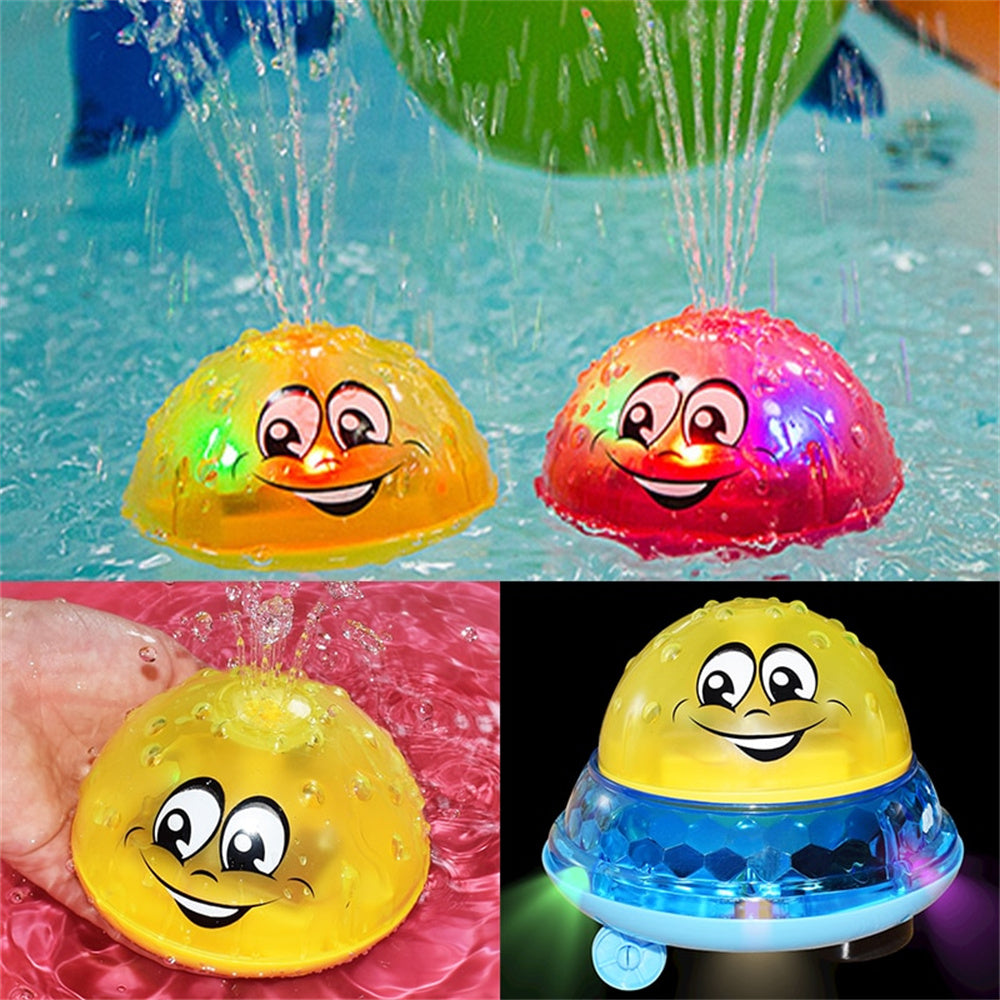 Jouet Bain Enfant Jet Eau Lumières Rotation Piscine Douche