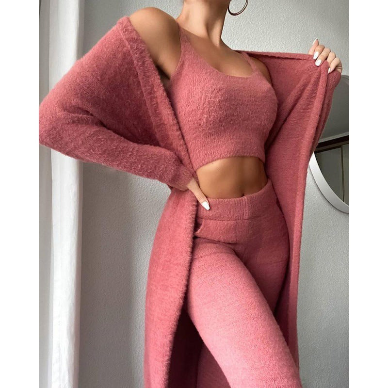 🌙 Ensemble Pyjama 3 Pièces Femme Lounge Confort Doux Hiver 🌙