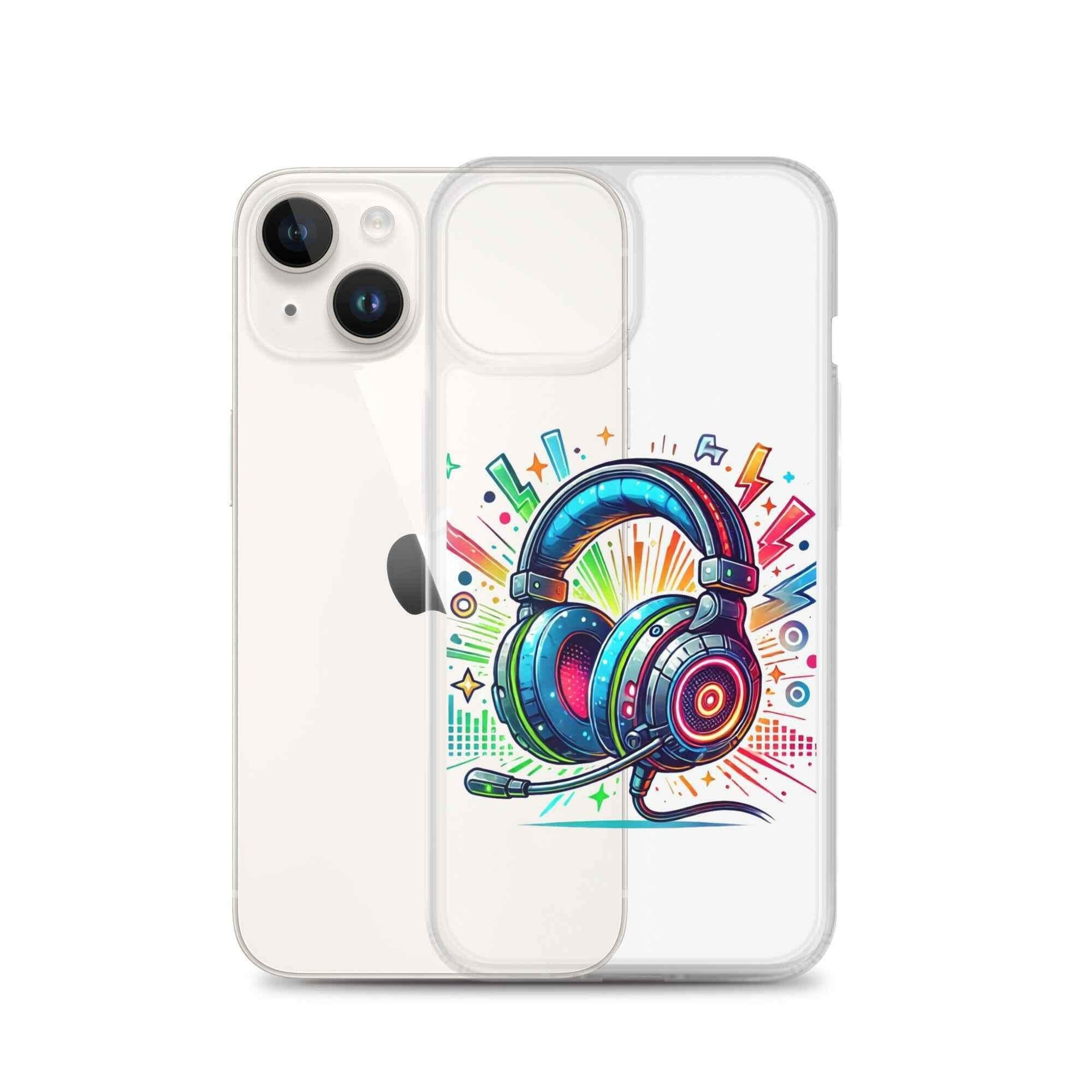 Coque iPhone® Design Gamer Casque Coloré - Legeekshop - Legeekshop