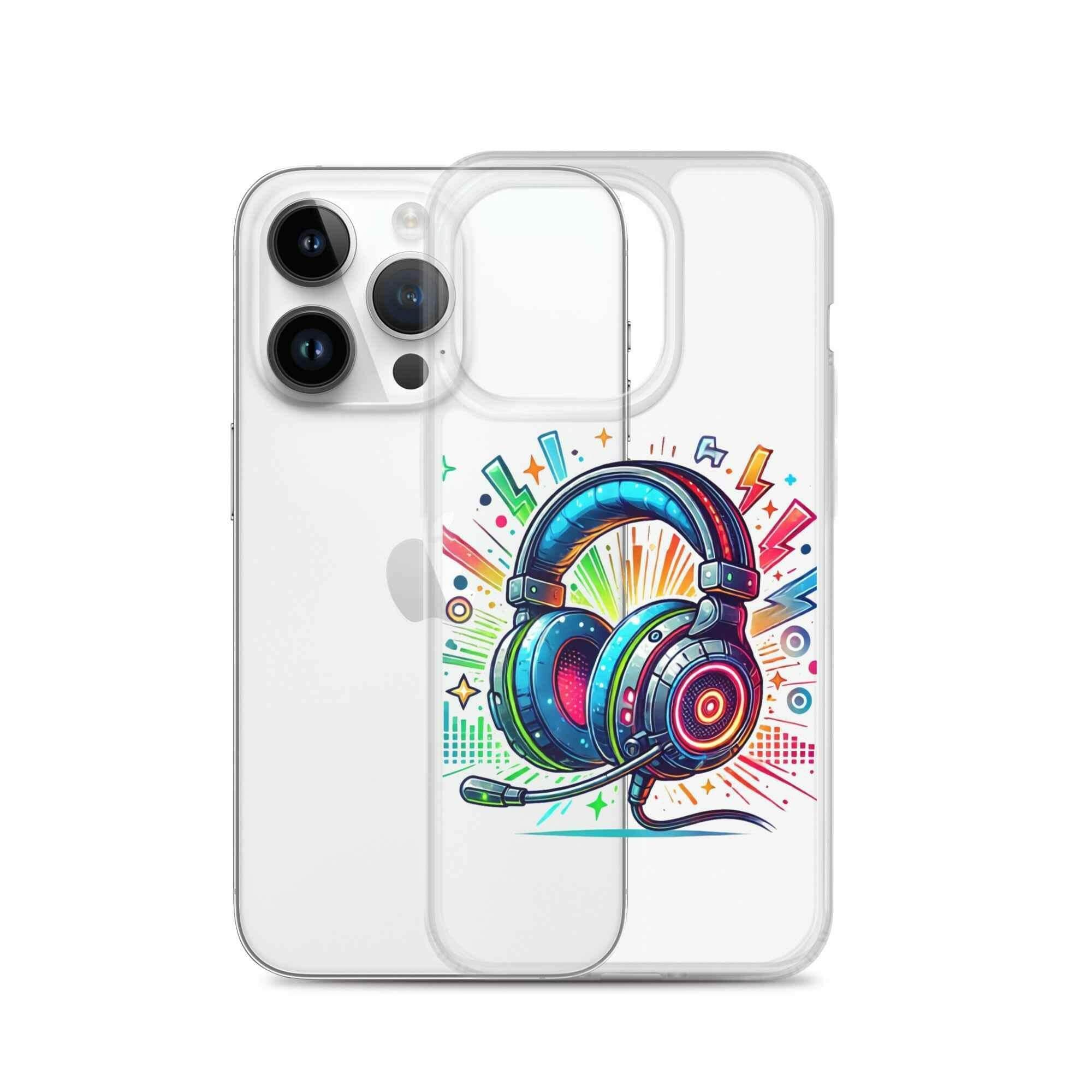 Coque iPhone® Design Gamer Casque Coloré - Legeekshop - Legeekshop