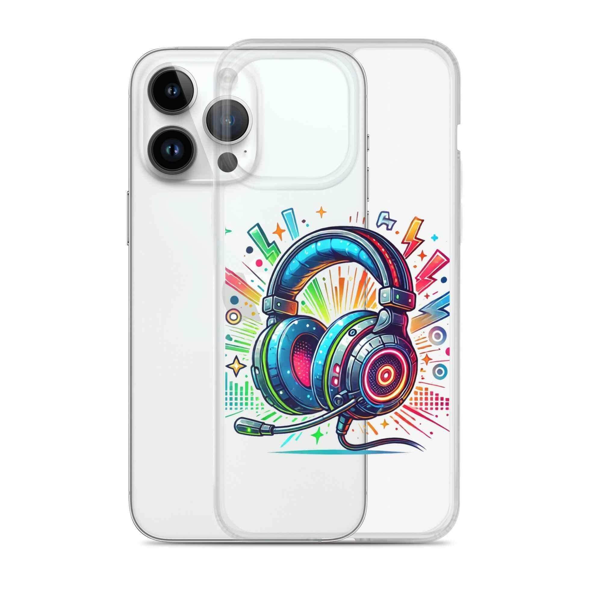 Coque iPhone® Design Gamer Casque Coloré - Legeekshop - Legeekshop
