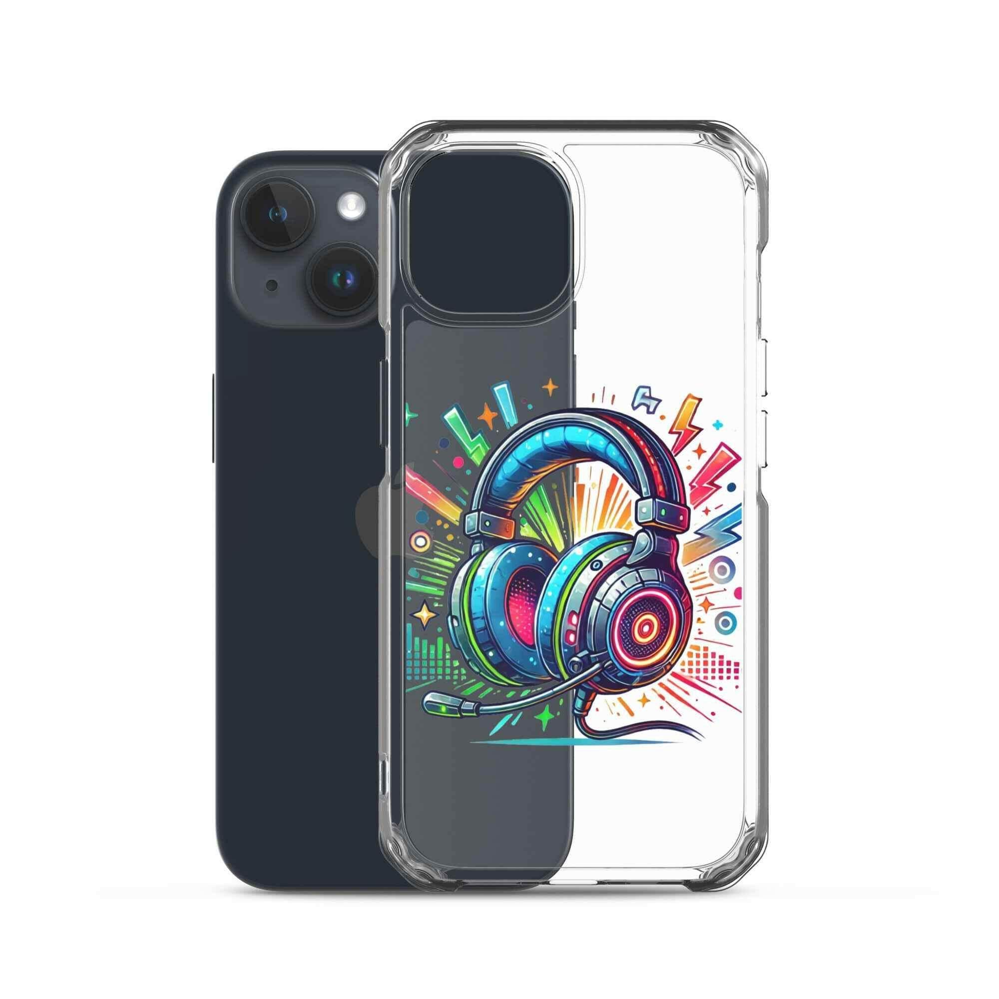 Coque iPhone® Design Gamer Casque Coloré - Legeekshop - Legeekshop