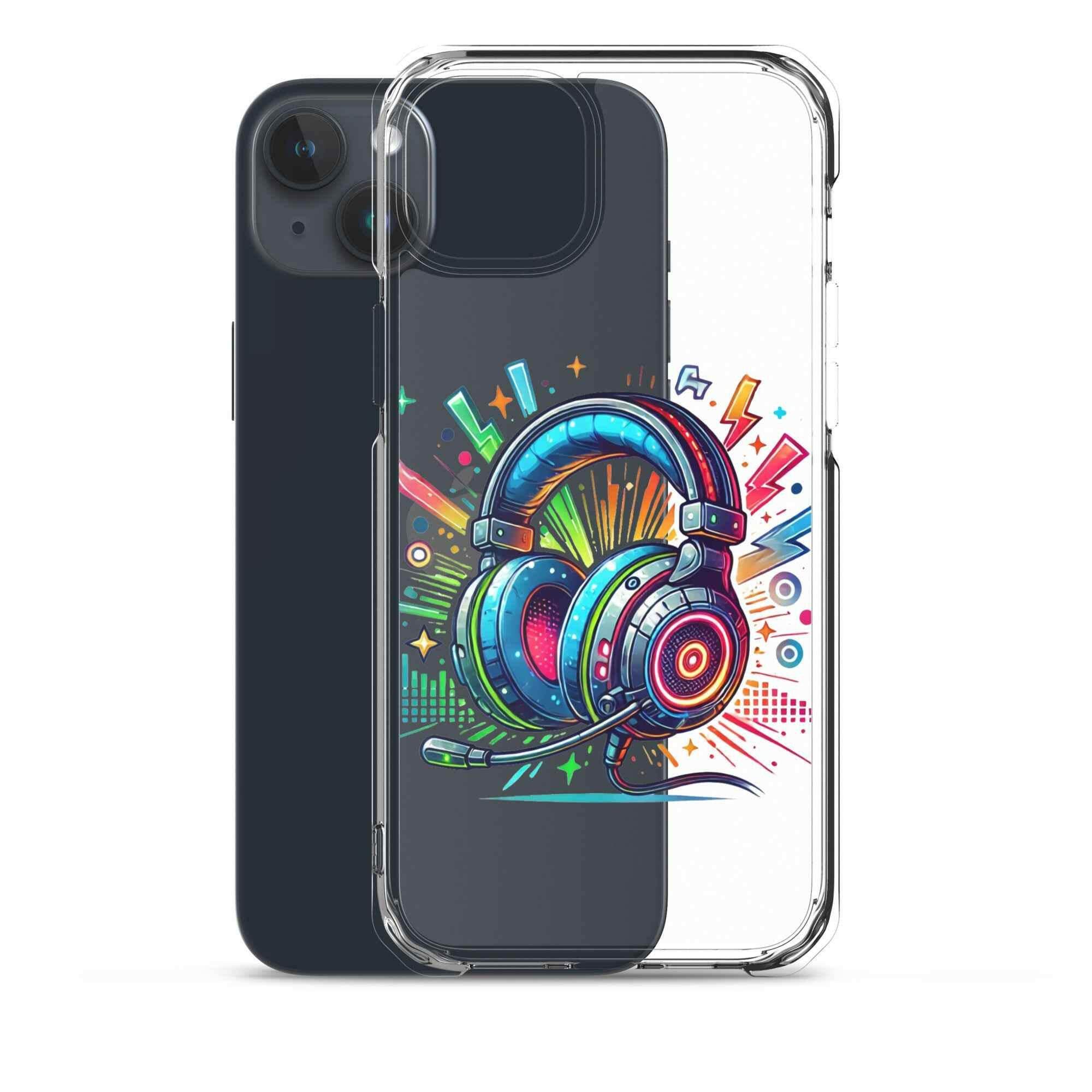 Coque iPhone® Design Gamer Casque Coloré - Legeekshop - Legeekshop