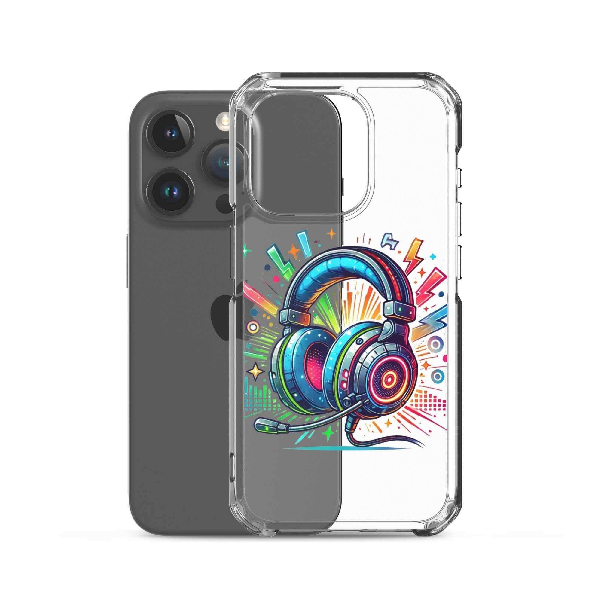 Coque iPhone® Design Gamer Casque Coloré - Legeekshop - Legeekshop
