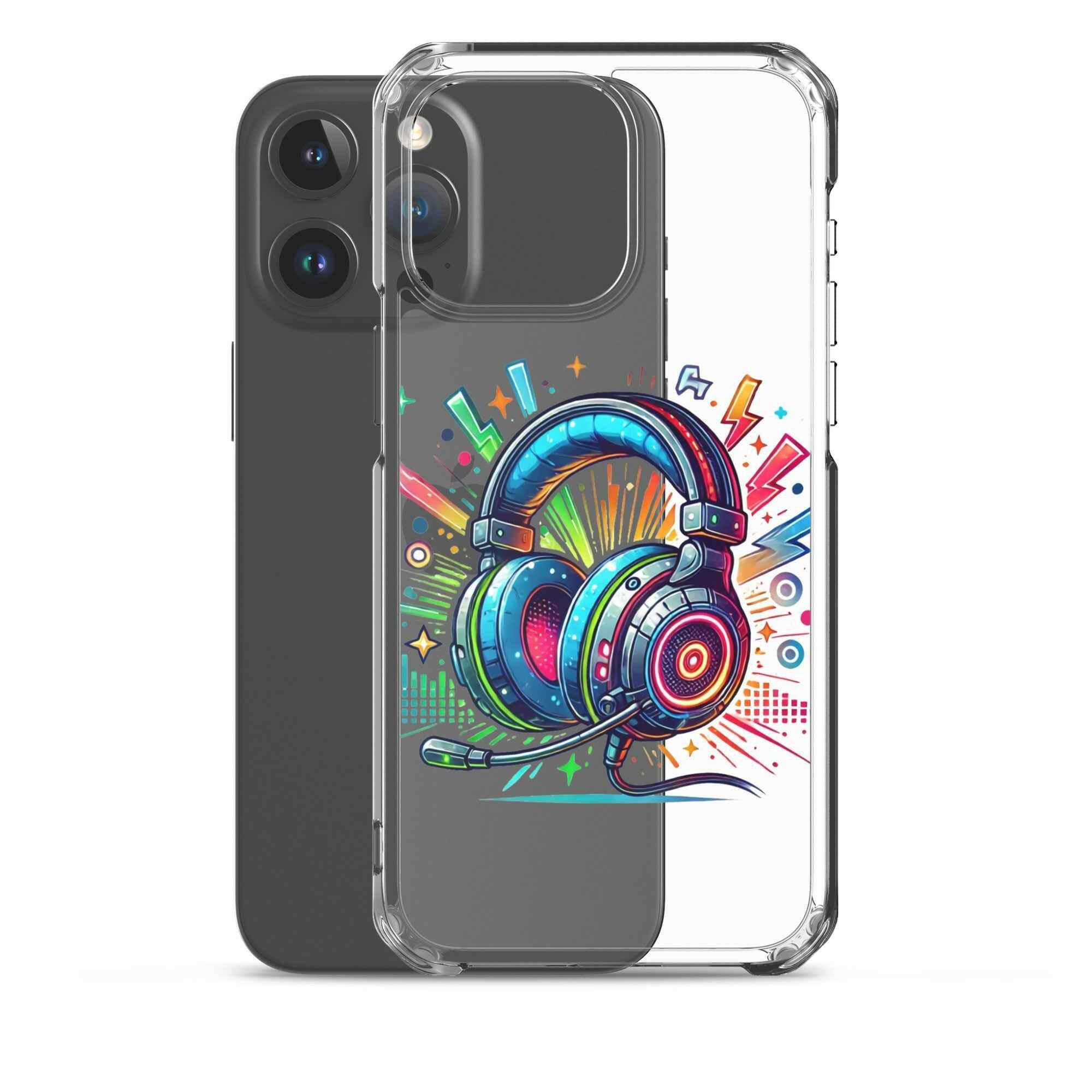 Coque iPhone® Design Gamer Casque Coloré - Legeekshop - Legeekshop