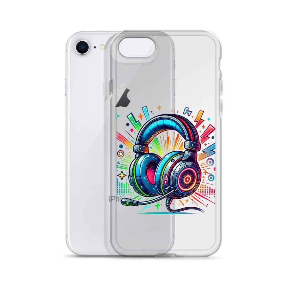 Coque iPhone® Design Gamer Casque Coloré - Legeekshop - Legeekshop