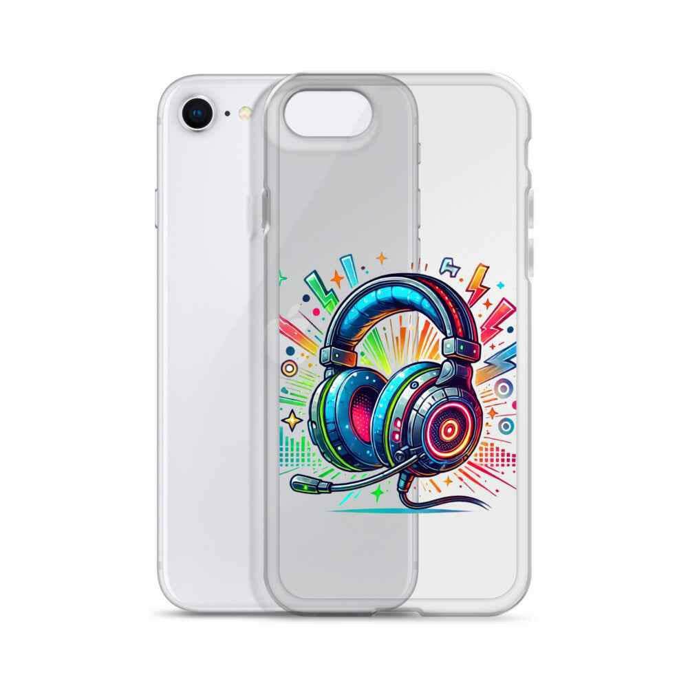 Coque iPhone® Design Gamer Casque Coloré - Legeekshop - Legeekshop