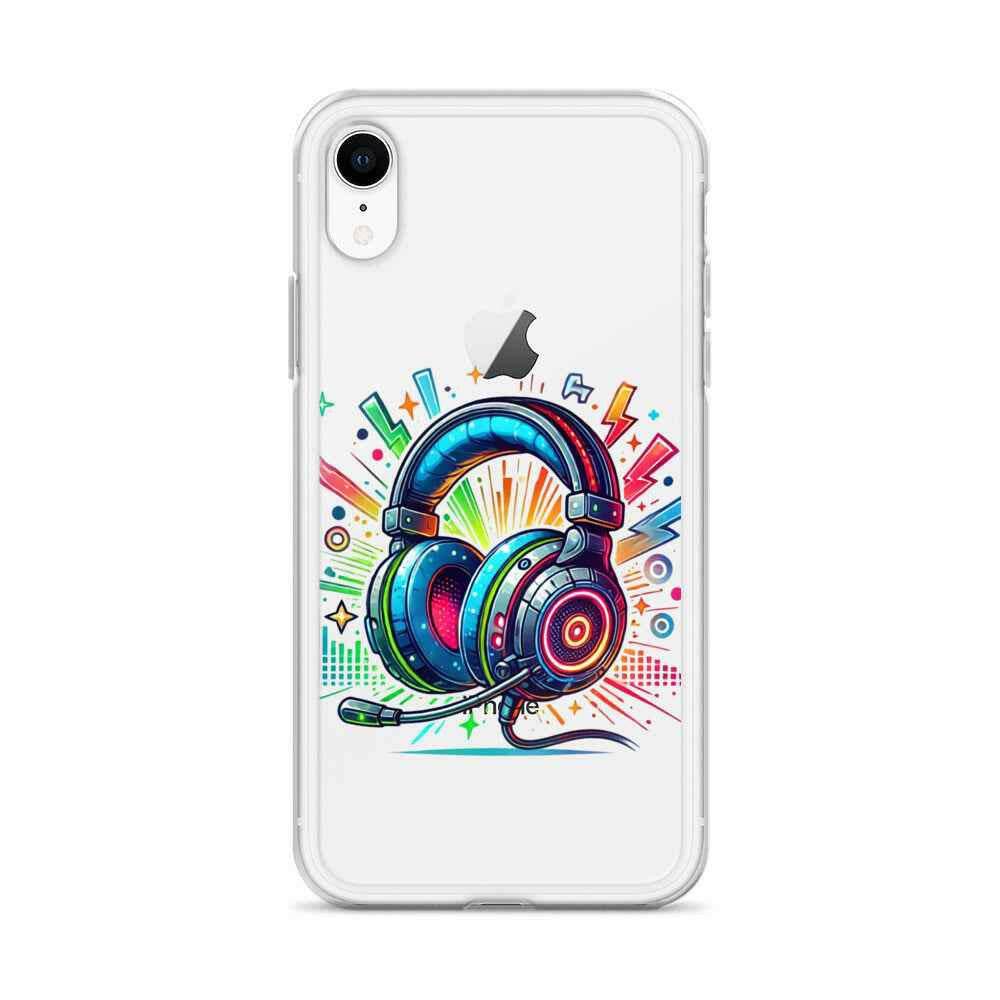 Coque iPhone® Design Gamer Casque Coloré - Legeekshop - Legeekshop