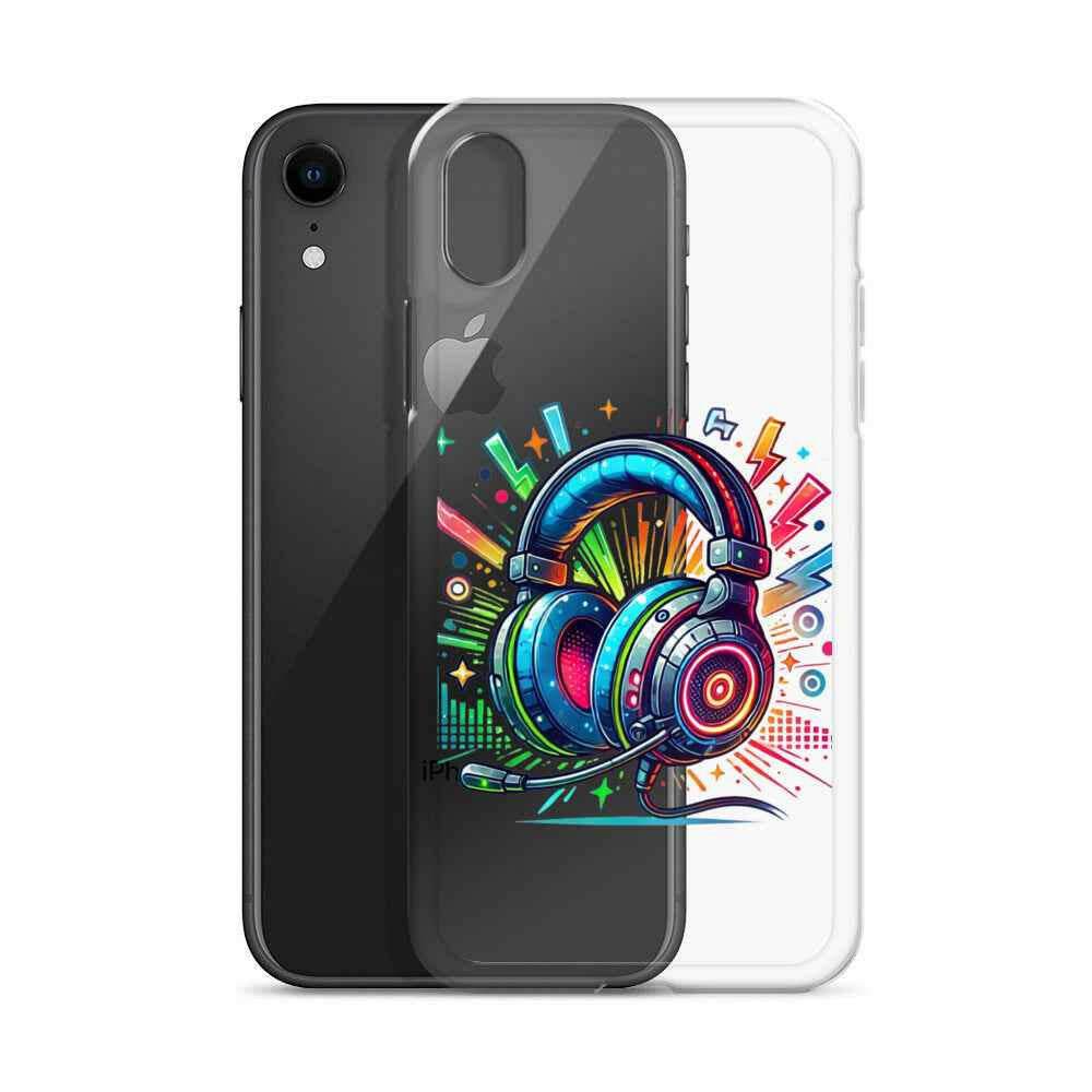 Coque iPhone® Design Gamer Casque Coloré - Legeekshop - Legeekshop