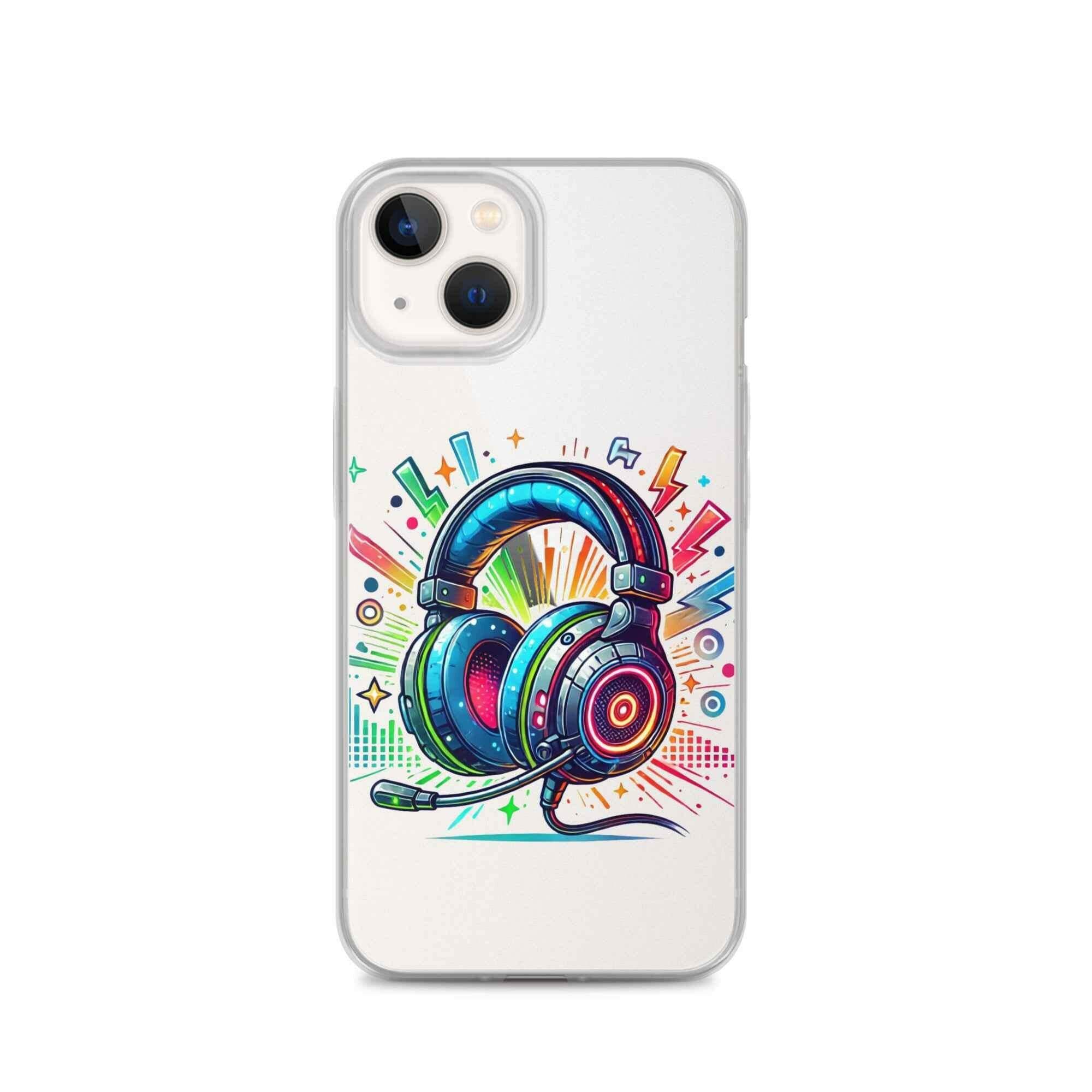 Coque iPhone® Design Gamer Casque Coloré - Legeekshop - Legeekshop