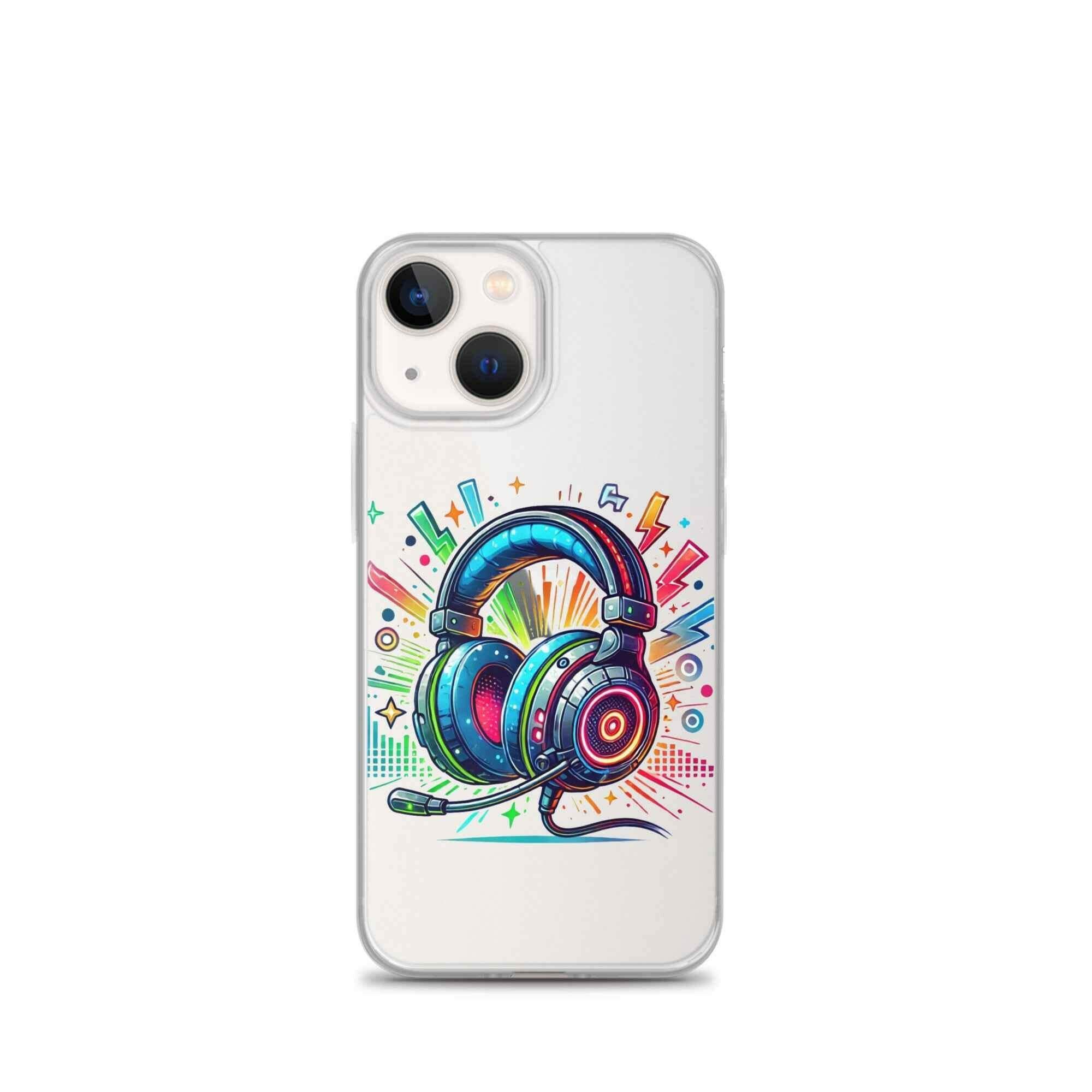 Coque iPhone® Design Gamer Casque Coloré - Legeekshop - Legeekshop
