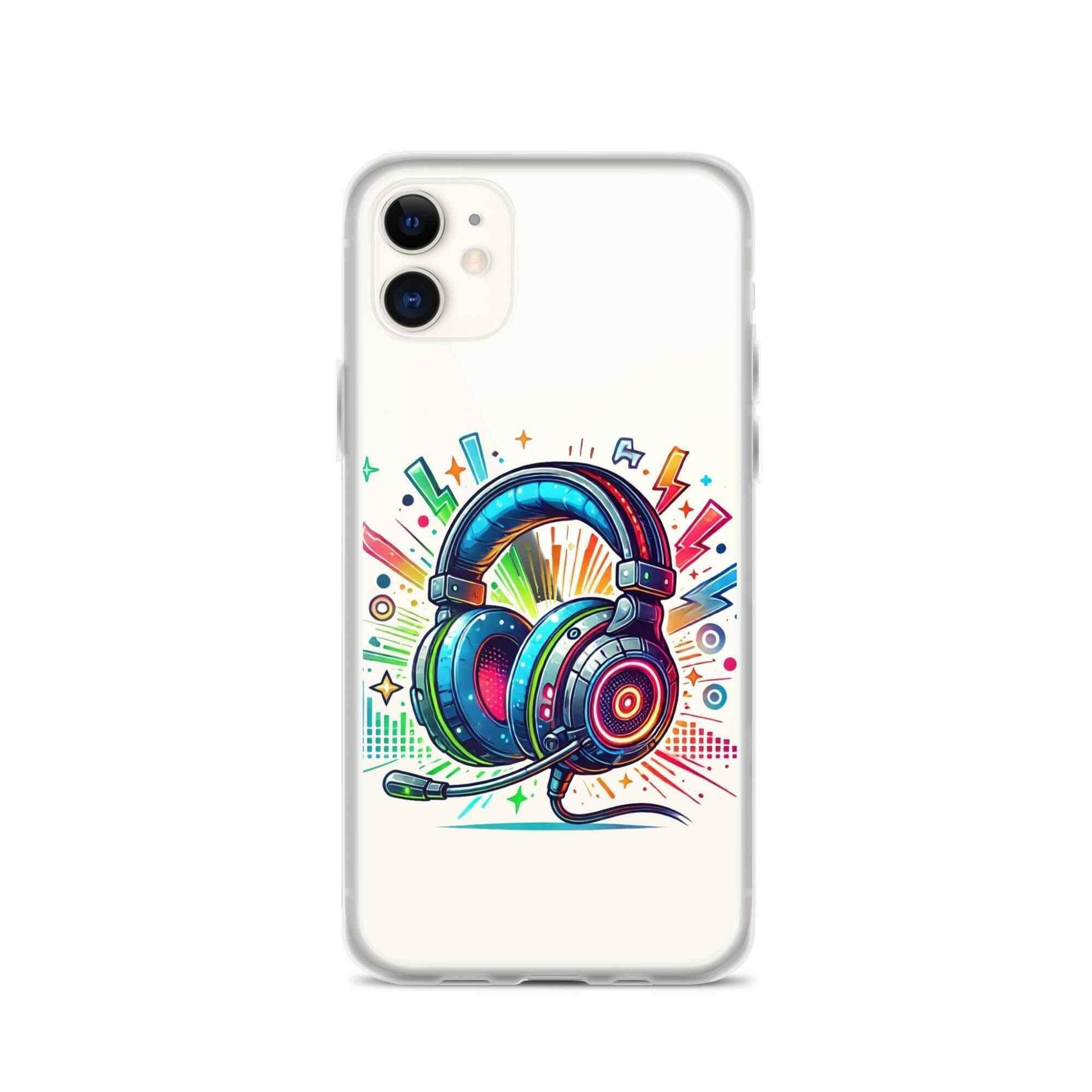 Coque iPhone® Design Gamer Casque Coloré - Legeekshop - Legeekshop