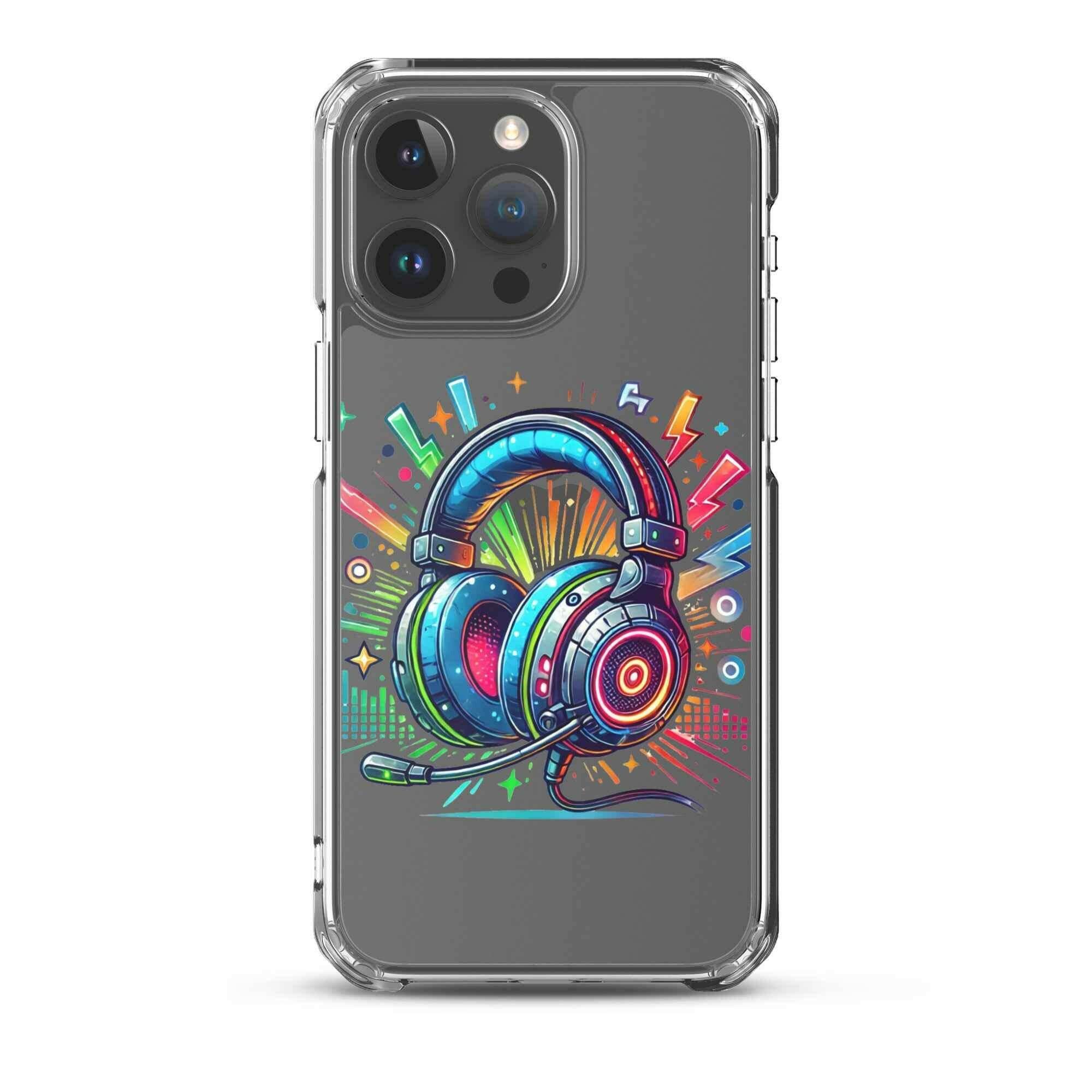 Coque iPhone® Design Gamer Casque Coloré - Legeekshop - Legeekshop