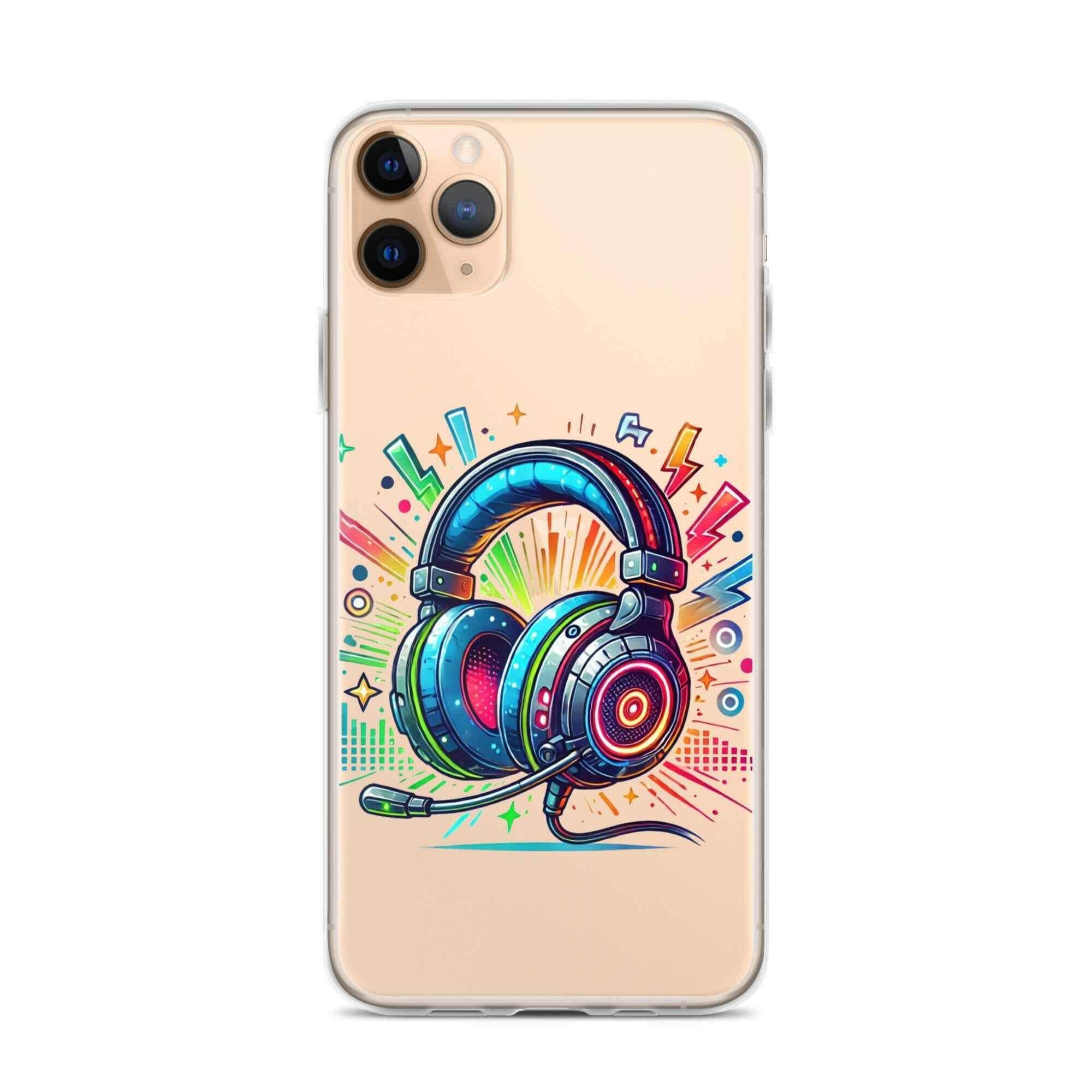 Coque iPhone® Design Gamer Casque Coloré - Legeekshop - Legeekshop