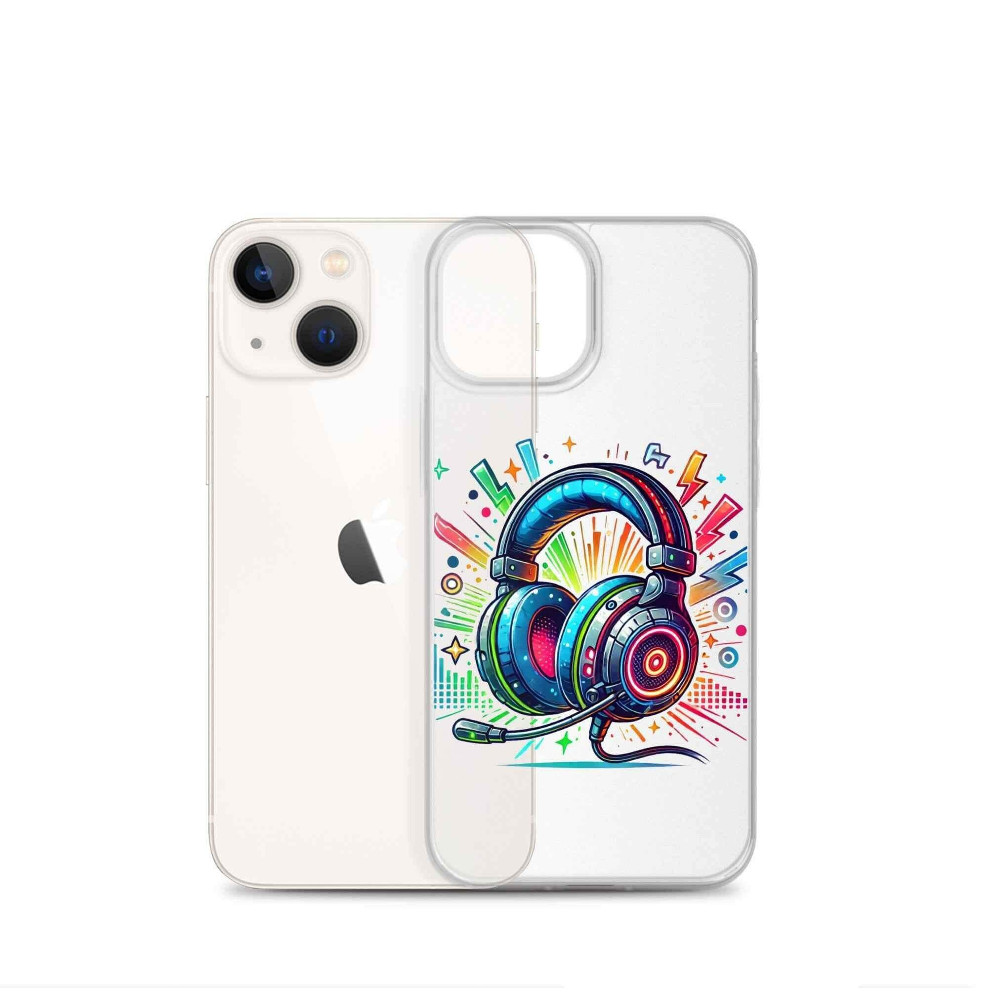 Coque iPhone® Design Gamer Casque Coloré - Legeekshop - Legeekshop