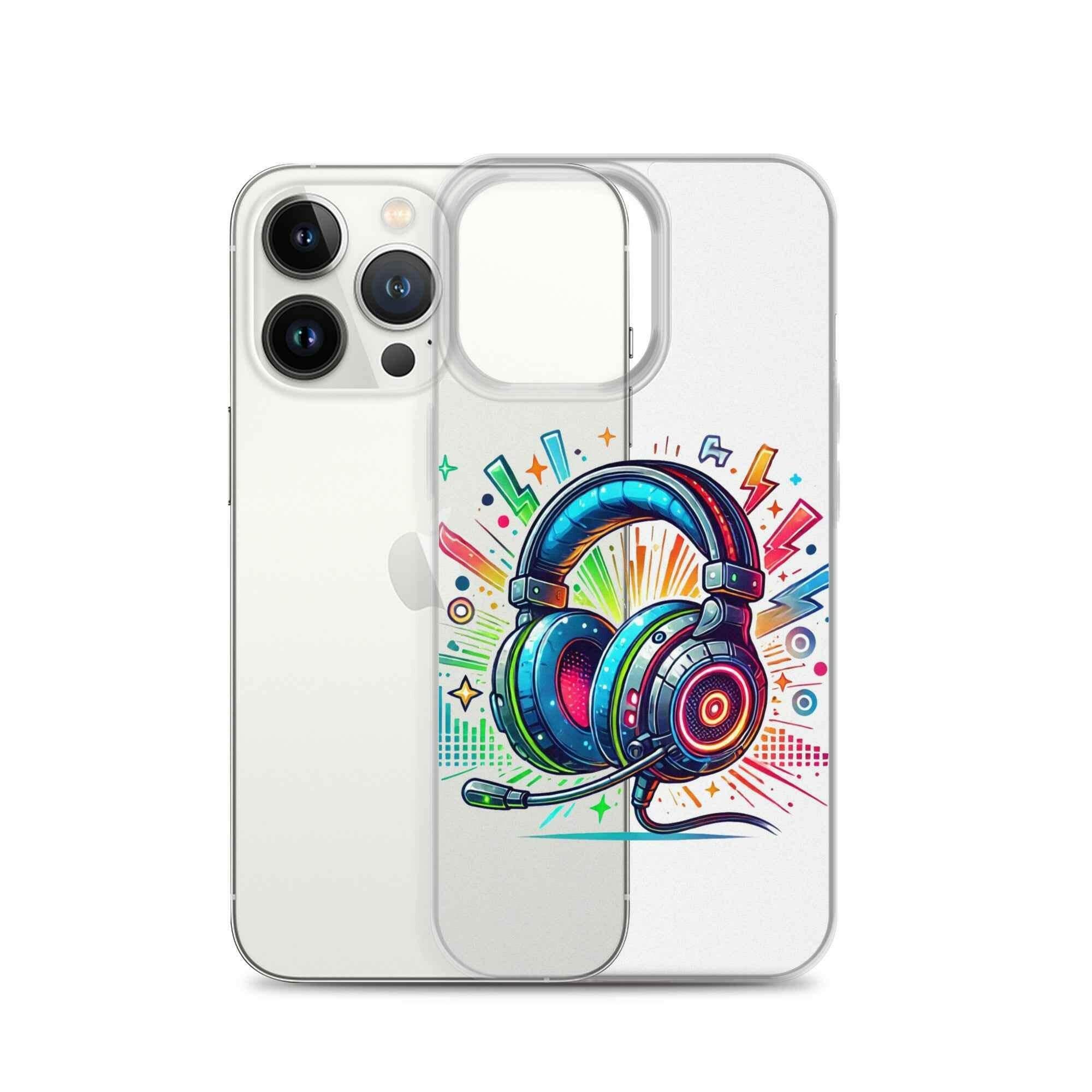 Coque iPhone® Design Gamer Casque Coloré - Legeekshop - Legeekshop