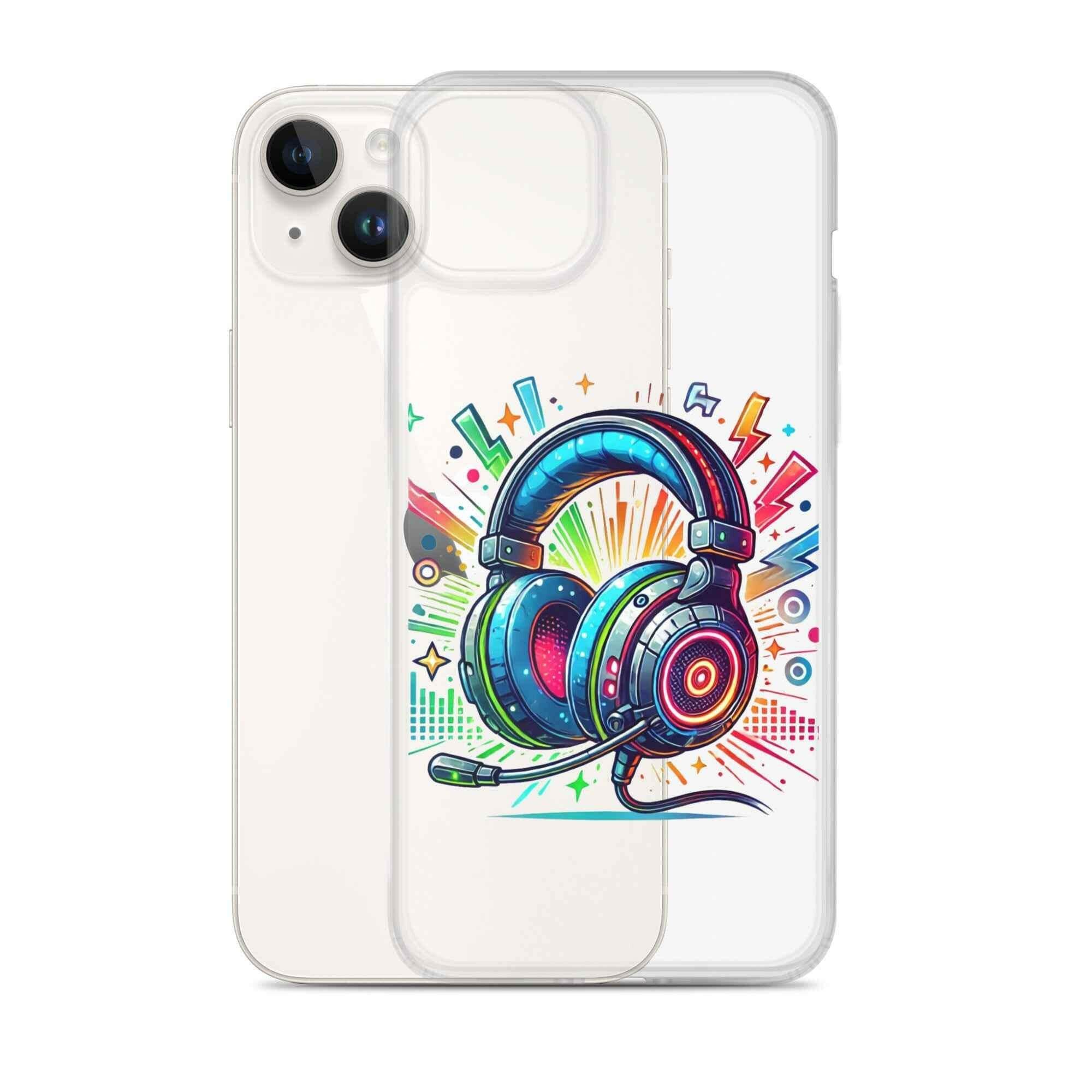 Coque iPhone® Design Gamer Casque Coloré - Legeekshop - Legeekshop