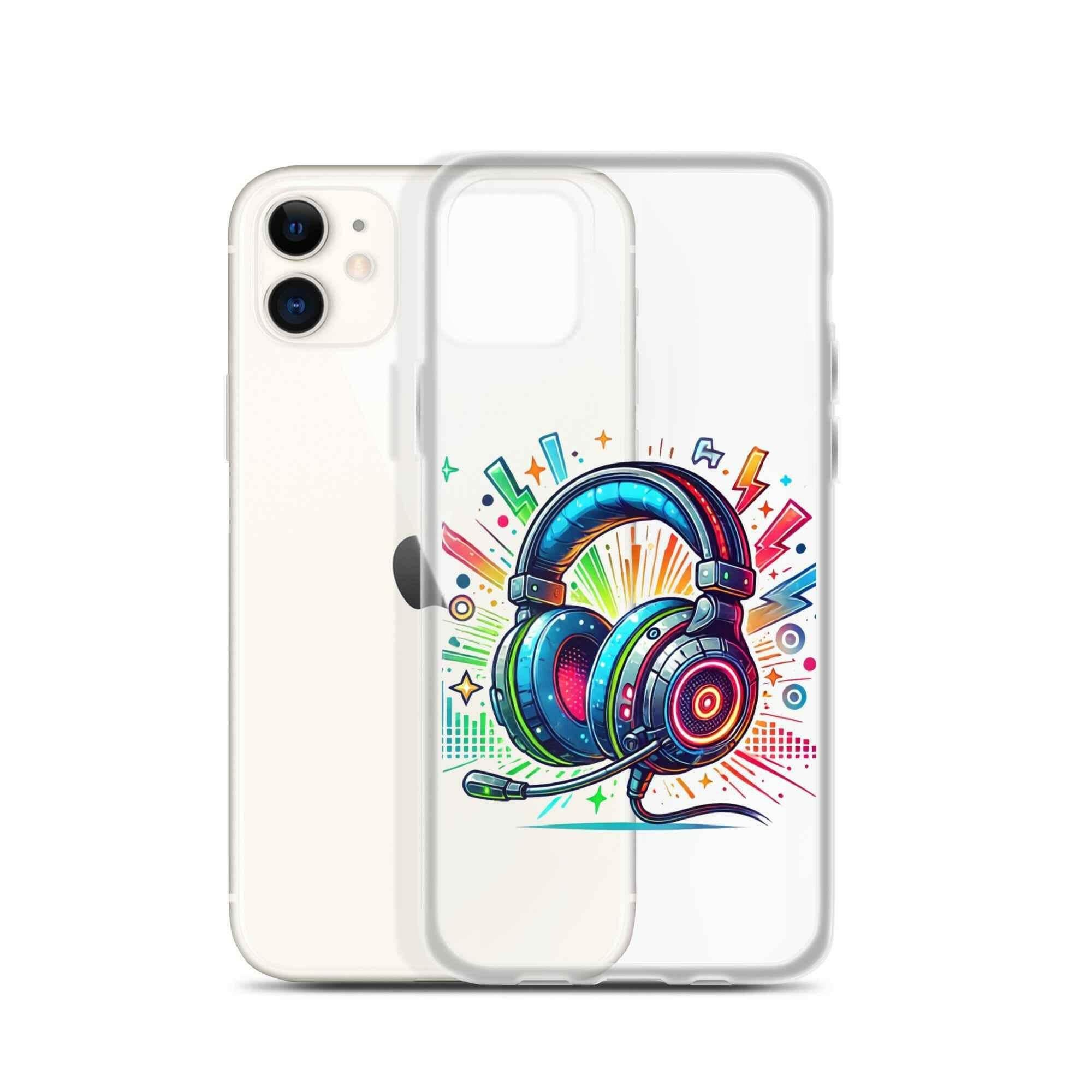 Coque iPhone® Design Gamer Casque Coloré - Legeekshop - Legeekshop