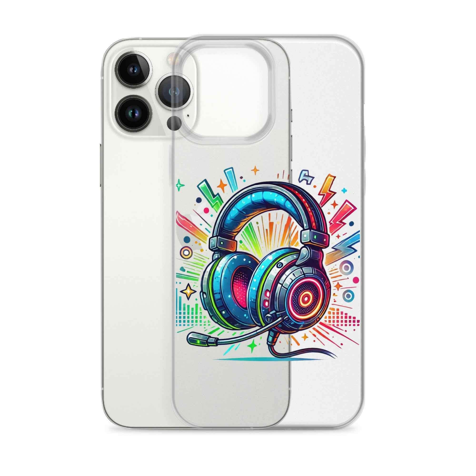 Coque iPhone® Design Gamer Casque Coloré - Legeekshop - Legeekshop