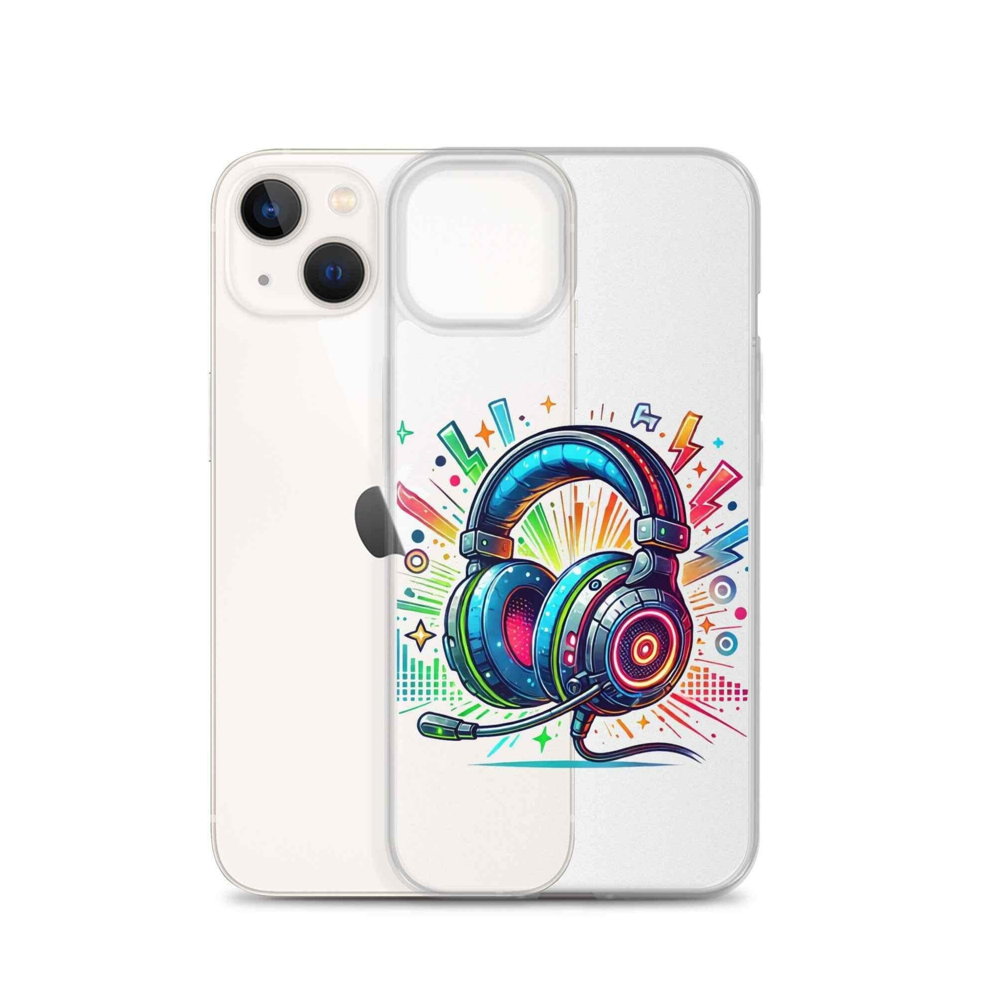 Coque iPhone® Design Gamer Casque Coloré - Legeekshop - Legeekshop